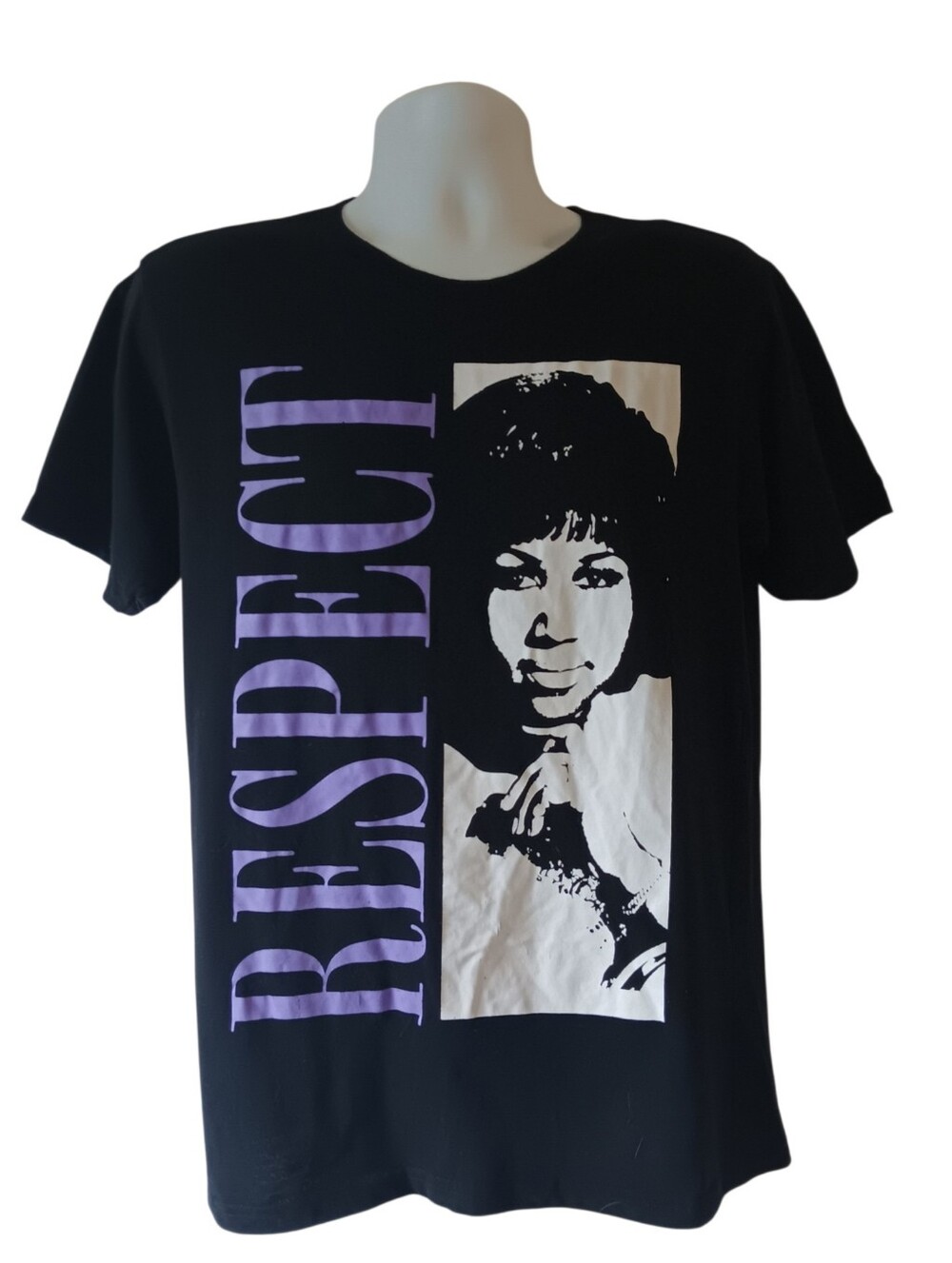 Respect Graphic Short Sleeve Tee - Black & Lilac